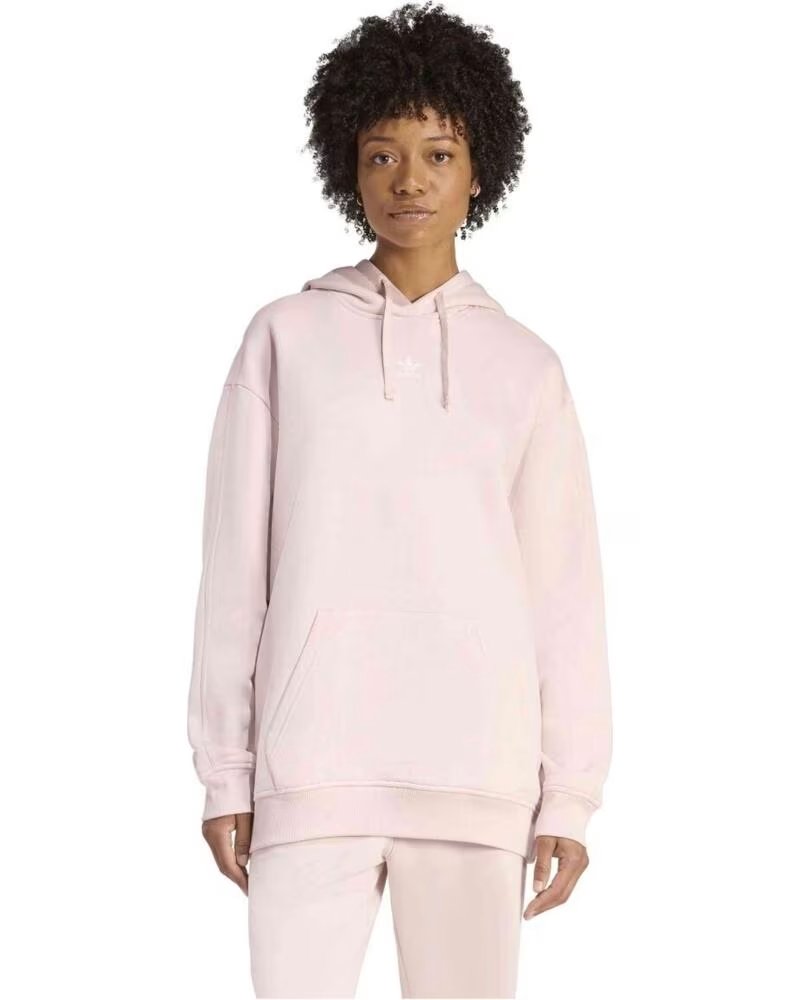 ADIDAS SWEATSHIRT COM CAPUZ ESS OS HOODIE ROSA MULHER SANPIN