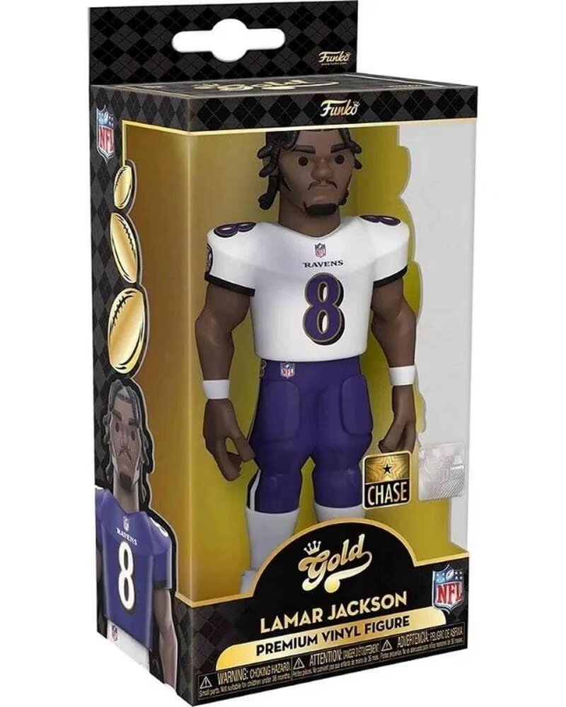 FUNKO FIGURINE DE COLLECTION 57283 LAMAR JACKSON NFL GOLD MULTICOLOR