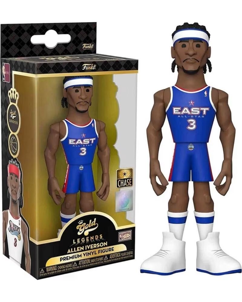 FUNKO FIGURA COLECIONÁVEL FK57751 ALLEN IVERSON GOLD LEGENDS MULTICOLOR