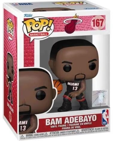 FUNKO POP! FIGURA COLECIONÁVEL FK72249 NBA MIAMI HEAT BAM ADEBAYO MULTICOR MULTICOLOR