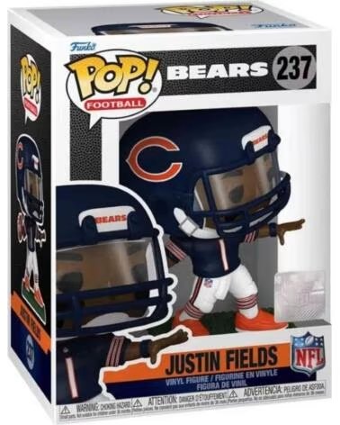 FUNKO FIGURA COLECIONÁVEL FK77019 NFL CHICAGO BEARS JUSTIN FIELDS MULTICOLOR