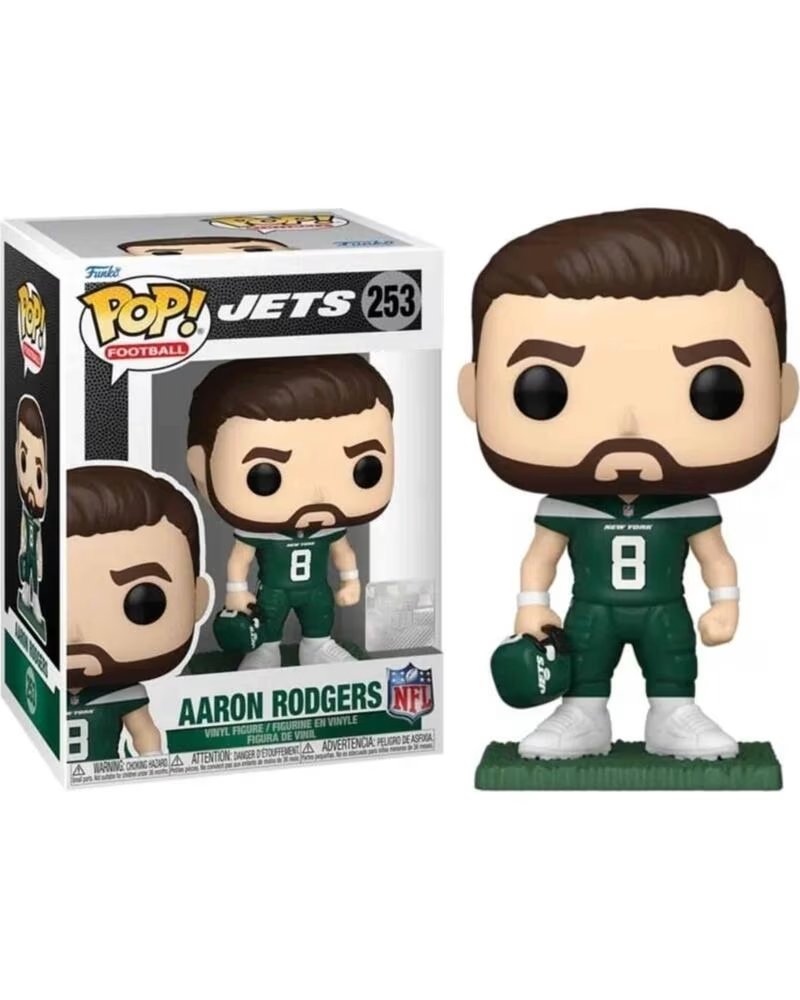 FUNKO FIGURINE DE COLLECTION FK79686 AARON RODGERS NFL NEW YORK JETS MULTICOLORE MULTICOLOR