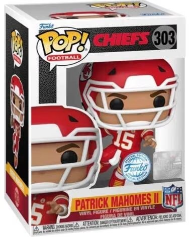 FUNKO FIGURA COLECIONÁVEL FK784519 PATRICK MAHOMES II NFL MULTICOLOR