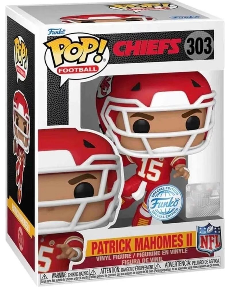 FUNKO FIGURA COLECIONÁVEL FK784519 PATRICK MAHOMES II NFL MULTICOLOR