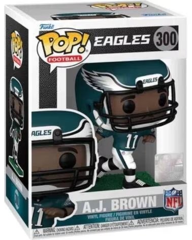 FUNKO FIGURINE DE COLLECTION FK783912 AJ BROWN NFL PHILADELPHIA EAGLES MULTICOLOR