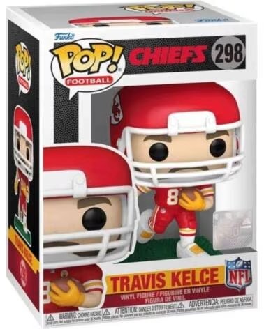 FUNKO FIGURA COLECIONÁVEL FK783910 TRAVIS KELCE NFL MULTICOLOR