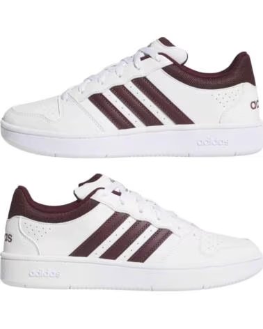 ADIDAS SAPATILHAS HOOPS CLASSIC FTWWHT-MAROON-FTWWHT