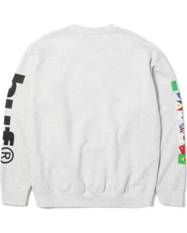 HUF SWEAT-SHIRT PF00823 UNISEXE GRIS