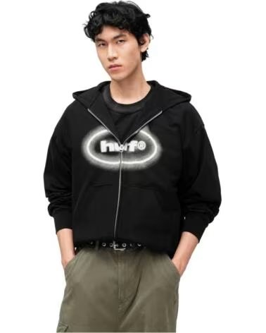 HUF SWEAT-SHIRT À CAPUCHE FL00253 POUR HOMME NEGRO