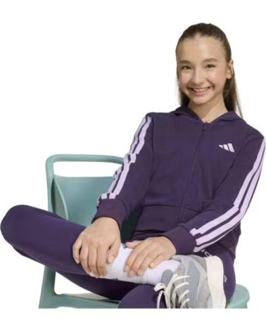 CHÁNDAL COMPLETO ADIDAS JY4985 MORADO NIÑAS BLACK