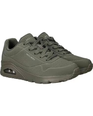 SKECHERS SCARPE 177861-OLV OLIVE REFLECTIVE SNAKE PRINTED DURABUCK