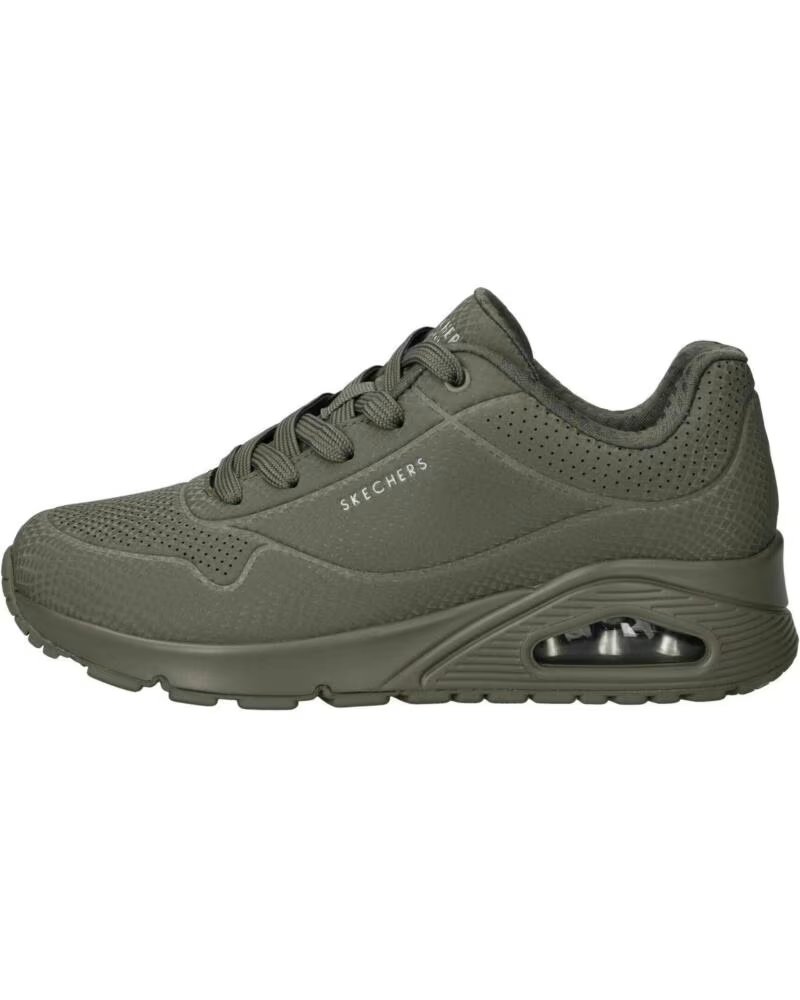 SKECHERS SCARPE 177861-OLV OLIVE REFLECTIVE SNAKE PRINTED DURABUCK
