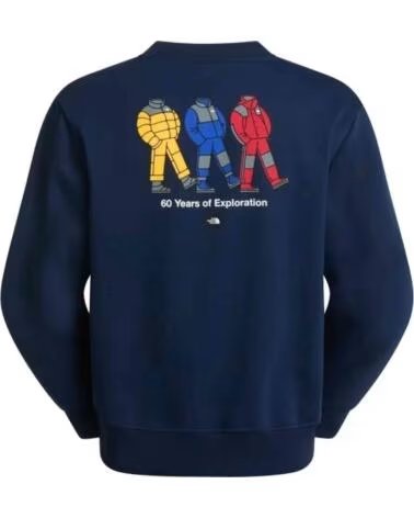 THE NORTH FACE SWEAT-SHIRT U TNF CELEBRATION RELAXED CREW-GRAPHIC BLUE
