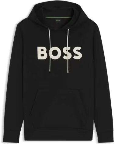 BOSS FELPA CON CAPPUCCIO 052103100005 UOMO BLACK