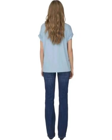 ONLY T-SHIRT DE MANGA CURTA 501700100009 AZUL CELESTE