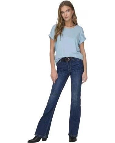ONLY T-SHIRT DE MANGA CURTA 501700100009 AZUL CELESTE