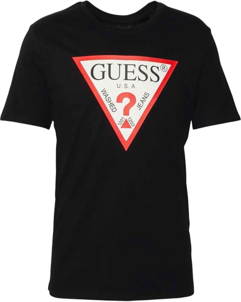 GUESS T-SHIRT MANICA CORTA 200300100045 DA UOMO NERO NEGRO