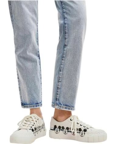 DESIGUAL TÉNIS FEMININOS DESIG0500113 BRANCOS COM ESTAMPADO MICKEY MOUSE BLANCO