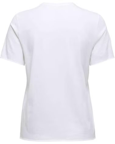 ONLY T-SHIRT DE MANGA CURTA 15366031 WHITE ESTAMPA BORBOLETAS MULHER BLANCA