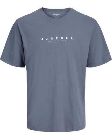 JJ REBEL T-SHIRT MANICA CORTA 12271037-FOLKSTONE BLU PETROLIO AZUL PETROLEO