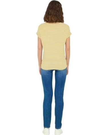 ONLY T-SHIRT A MANICHE CORTE A RIGHE 15206243-BANANA AMARILLO