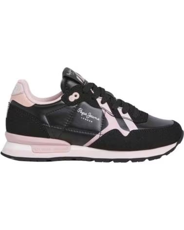 PEPE JEANS ZAPATILLAS PGS400004 NEGRO Y ROSA PARA MUJER 091-PGS400004 999BLACK