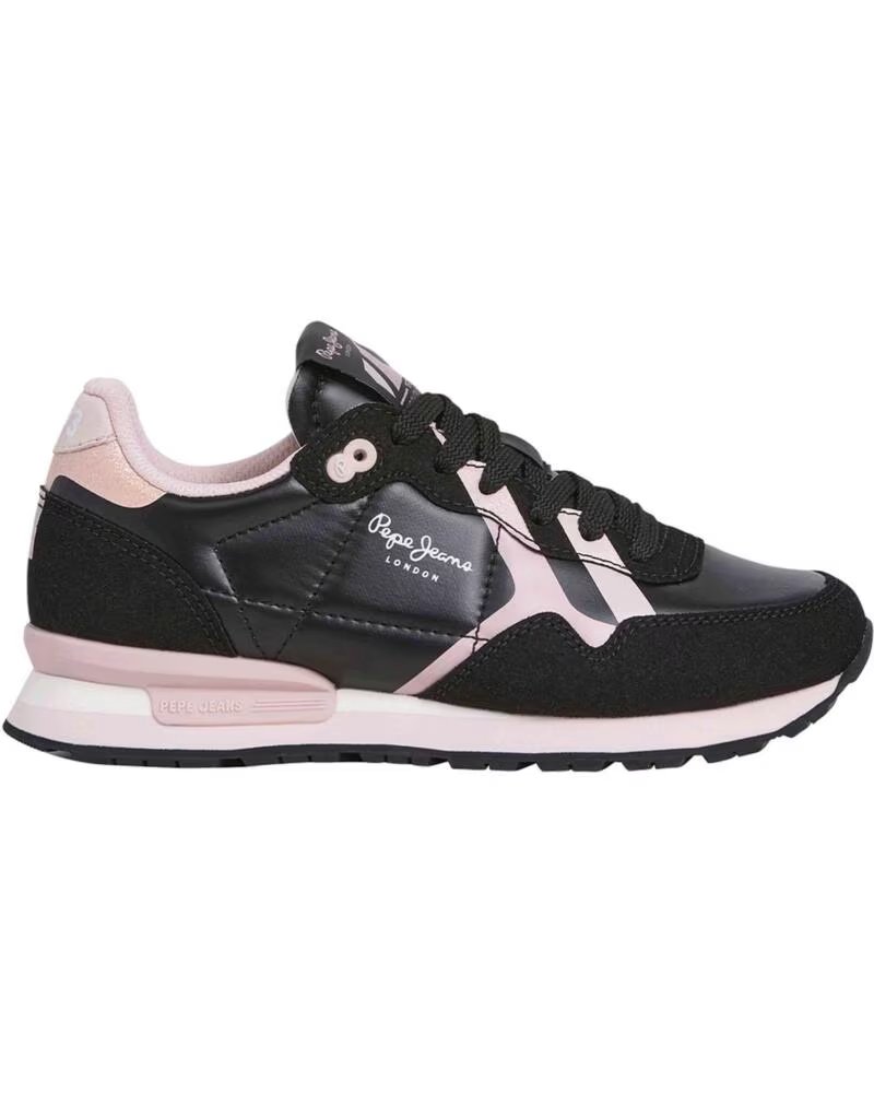 PEPE JEANS ZAPATILLAS PGS400004 NEGRO Y ROSA PARA MUJER 091-PGS400004 999BLACK