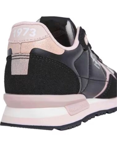 PEPE JEANS ZAPATILLAS PGS400004 NEGRO Y ROSA PARA MUJER 091-PGS400004 999BLACK