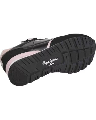 PEPE JEANS ZAPATILLAS PGS400004 NEGRO Y ROSA PARA MUJER 091-PGS400004 999BLACK