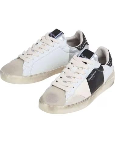 PEPE JEANS SCARPE SNEAKER 091-PGS300001 DONNA BIANCO 800 WHITE