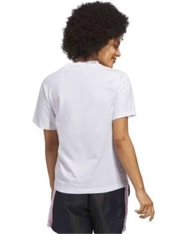 ADIDAS Camiseta De Manga Corta W Sc Gingham T en blanco para mujer WHITE