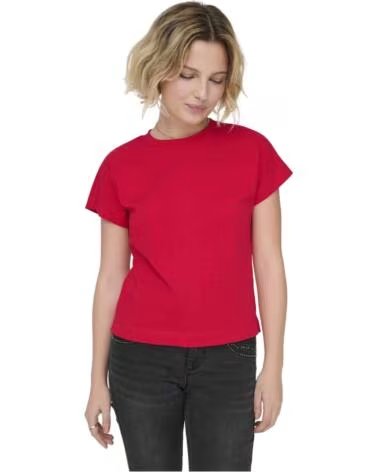 ONLY T-SHIRT MANICA CORTA ERICA ROJO