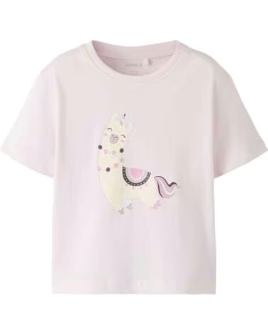 NAME IT T-SHIRT DE MANGA CURTA 13251485-TENDER PARA MENINAS ROSA CLARO