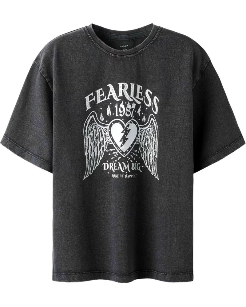 NAME IT T-SHIRT DE MANGA CURTA 13252792-BLACK NEGRO