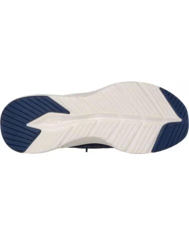 SKECHERS SNEAKER 232619-NVGY HERREN BLAU NAVY MESH-DURALEATHER-GRAY TRIM