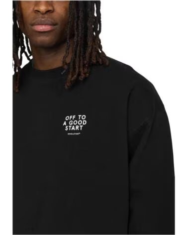 REVOLUTION FELPA 2802ALT BLACK DA UOMO