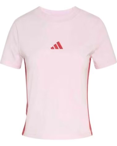 ADIDAS T-SHIRT MANGA CURTA ESSENTIALS SLIM BABY 3-STRIPES MULHER MUJER