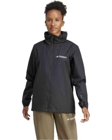 ADIDAS IMPERMEÁVEL CASACO COM CAPUZ MULTI ESSENTIALS 2L PRETO PURO MULHER MUJER