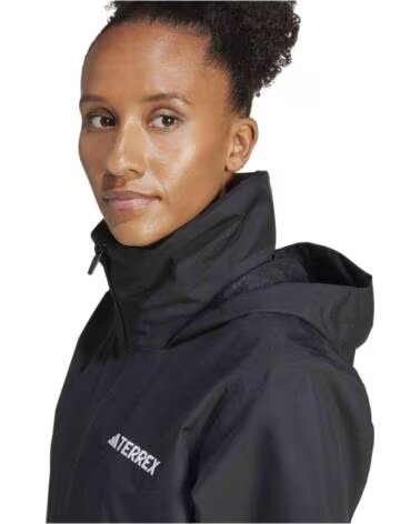 ADIDAS IMPERMEÁVEL CASACO COM CAPUZ MULTI ESSENTIALS 2L PRETO PURO MULHER MUJER