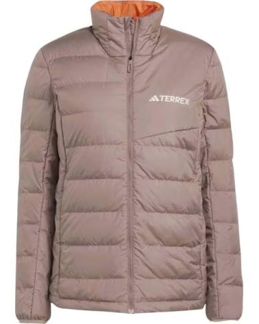 ADIDAS TERREX MULTI LIGHT DOWN VESTE EN DUVET LÉGÈRE POUR FEMME EN BEIGE ET MARRON CLAIR MUJER