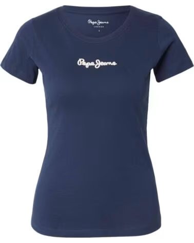 PEPE JEANS T-SHIRT DE MANGA CURTA PL5000200-595 W SIGNATURE LOGO I NAVY