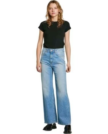 PEPE JEANS T-SHIRT DE MANGA CURTA PL506037-999 BLACK