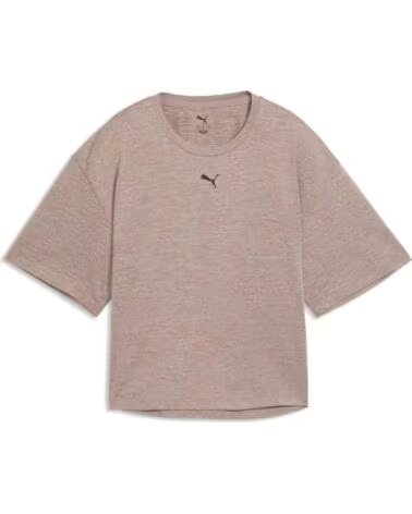 PUMA CAMISETA DE MANGA CORTA 527457-88 MARRÓN MUJER SANDSTONE HEATHER HEATHE