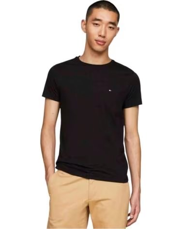 TOMMY HILFIGER Camiseta De Manga Corta Dm0Dm22504Bds en negro para hombre BLACK