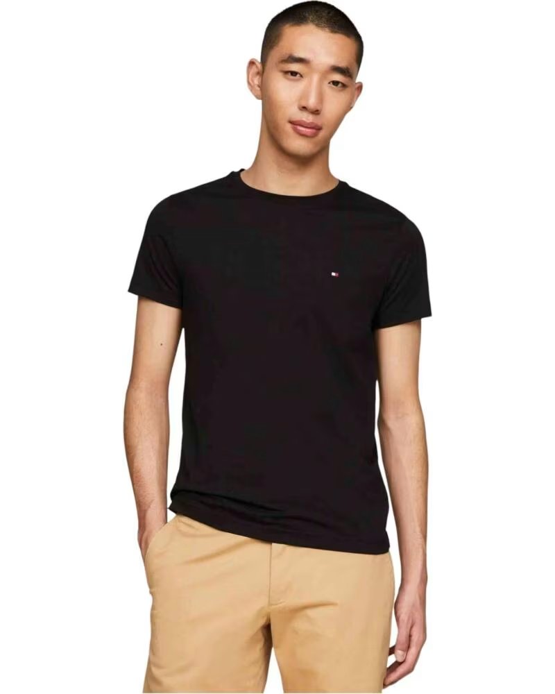 TOMMY HILFIGER Camiseta De Manga Corta Dm0Dm22504Bds en negro para hombre BLACK