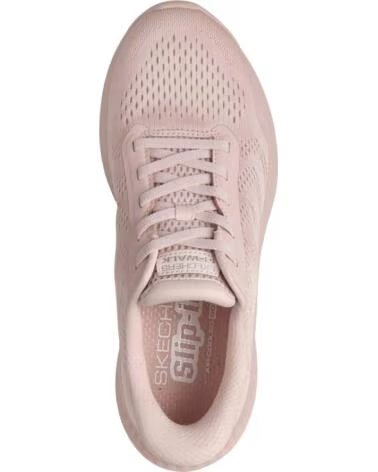 SKECHERS SCARPE DA GINNASTICA 125643-LTPK LIGHT PINK TEXTILE-TRIM PER DONNA