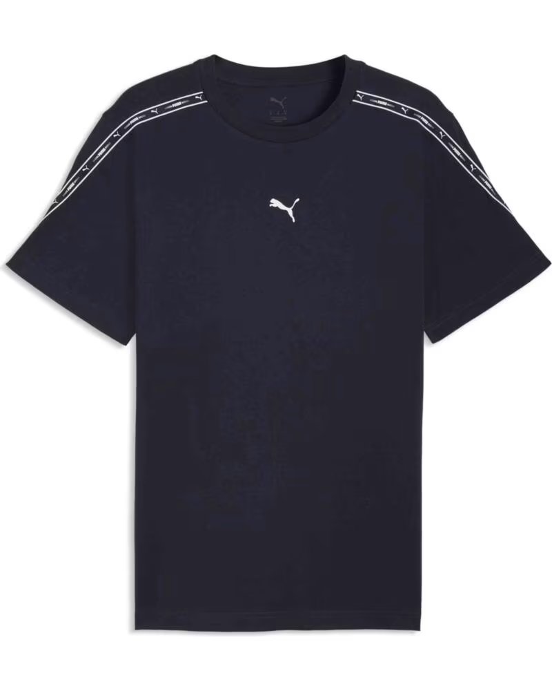 PUMA KURZARMSHIRT ESSENTIALS TAPE NEW NAVY HERREN