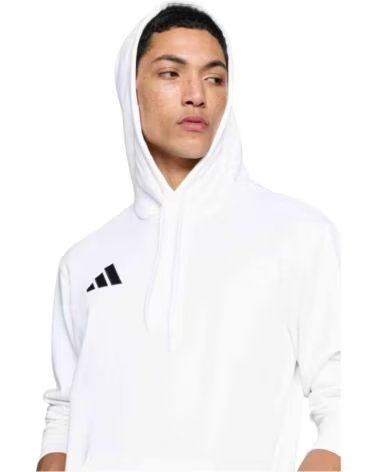 ADIDAS SUDADERA CON CAPUCHA JZ6579 PARA HOMBRE WHITE-BLACK