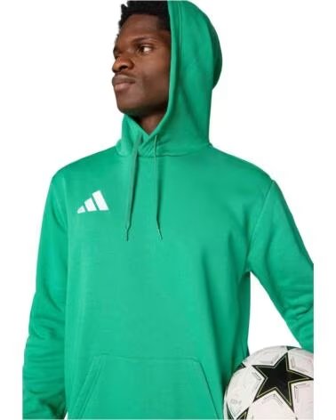 ADIDAS SUDADERA CON CAPUCHA JZ6581 PARA HOMBRE TEAGRN-WHITE