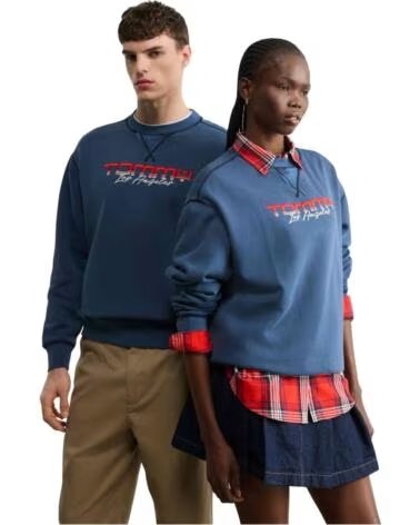TOMMY HILFIGER SWEATSHIRT TJM RLX GMD NOV GRAPHIC CREW DARK NIGHT NAVY